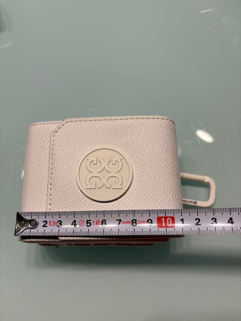 【超美品】G／FORE 距離計収納ケース ホワイト ゴルフアクセサリー 合成皮革