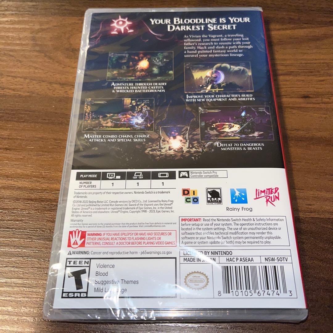 Nintendo Switch Sword of the Vagrant switch