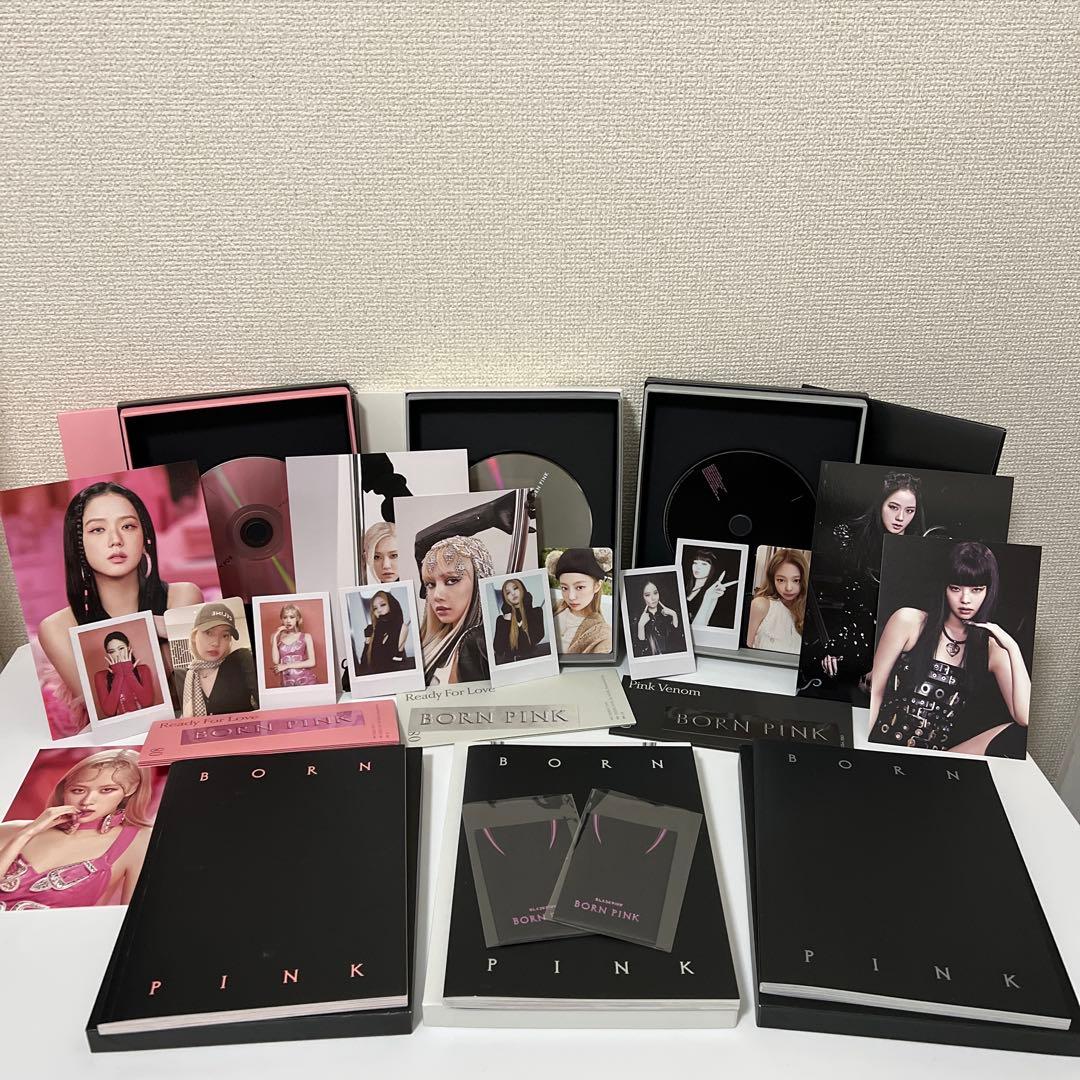 BLACKPINKBORNPINK アルバム 3セットまとめ売りフォトカード付き