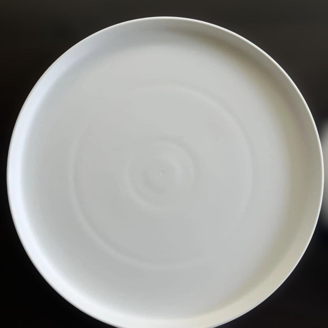 MORIYAMA 白マット縁高プレート26cmＨ2.1cm 4枚セット