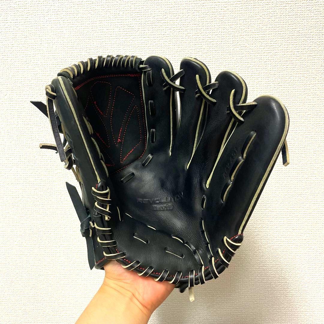 254 ダビドスポーツ 型抜群 極美品 即戦力 軟式 投手用グローブ