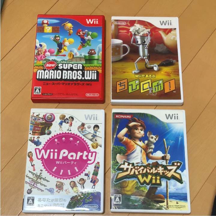 Wii 本体、付属品、ソフト セット