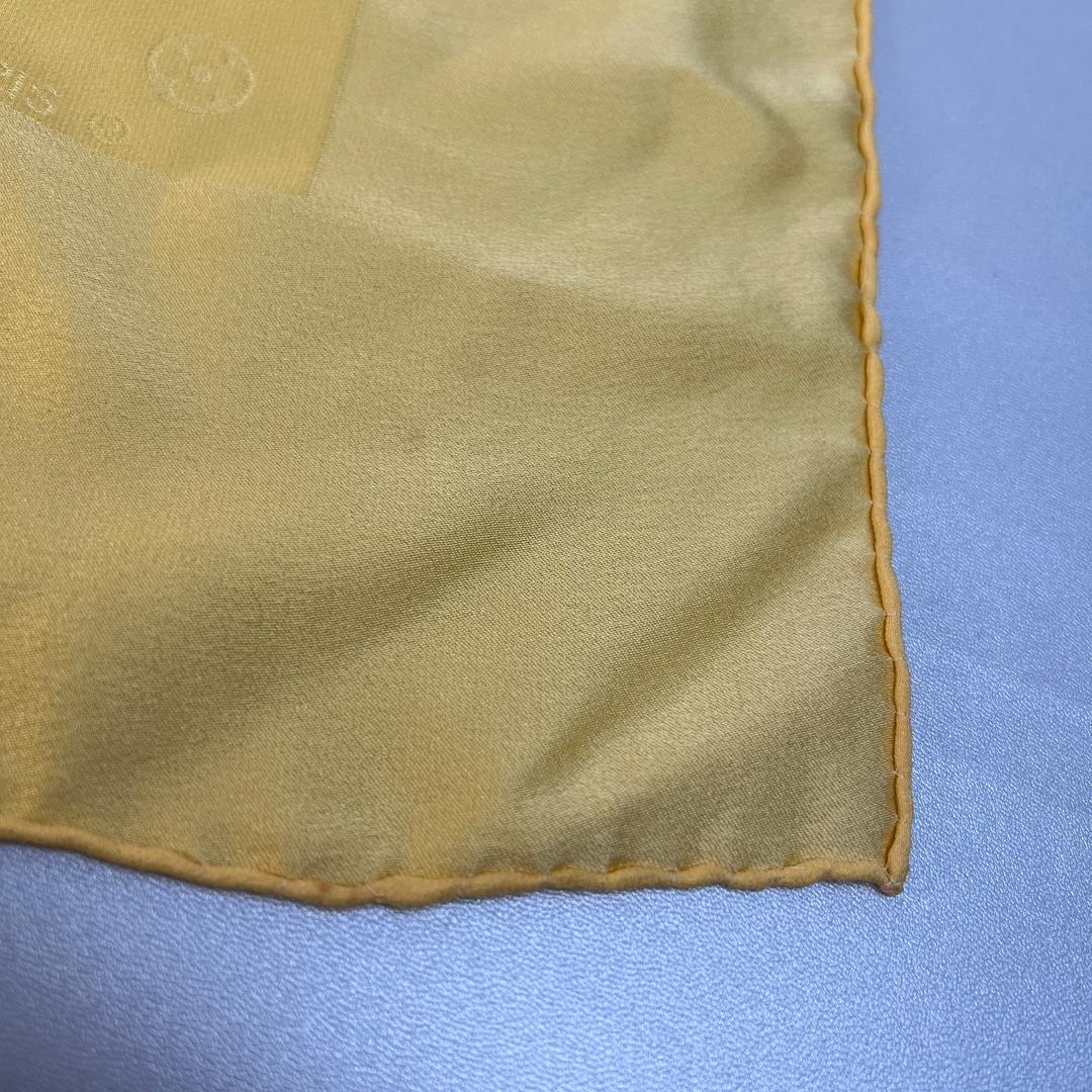 LOUIS VUITTON タグ付き スカーフ イエロー A-10313
