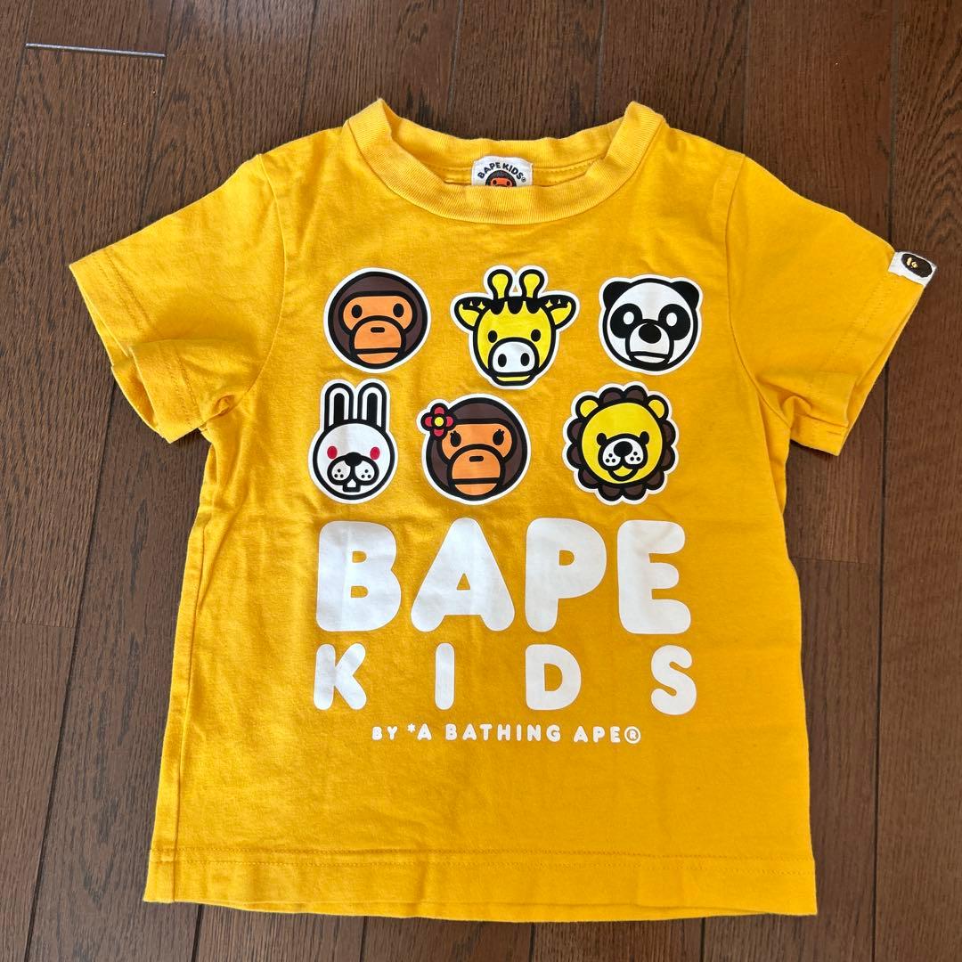 BAPE KIDS Tシャツとデニムショーツセット 90cm正規品