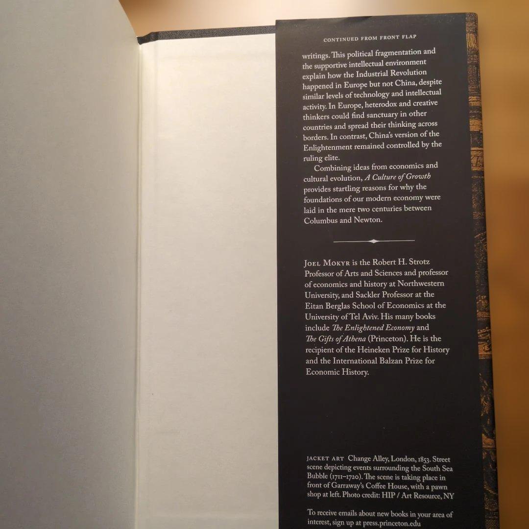 洋書英語 A Culture Of Growth Joel Mokyr