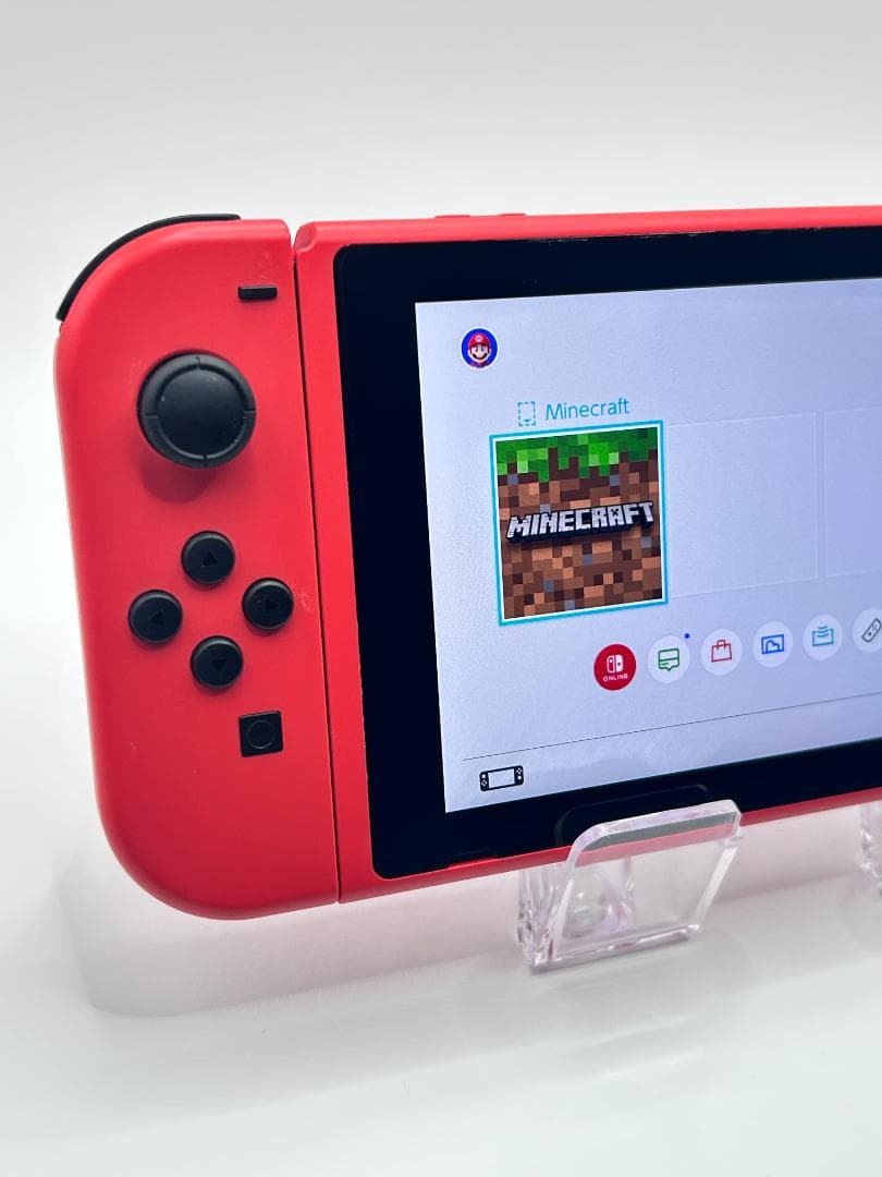 Switch 本体 マリオレッド 新型 バッテリー強化型 動作確認済 #201