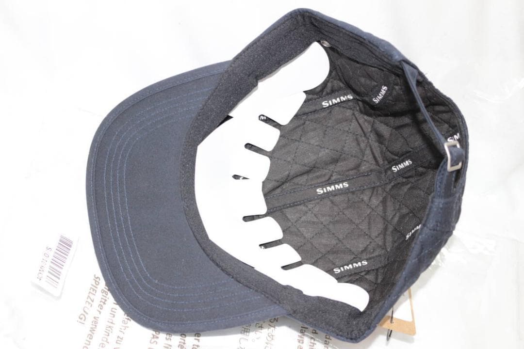 SIMMS　ワックスドキャンバス　キルテッドキャップ　カーボン　フリーサイズ