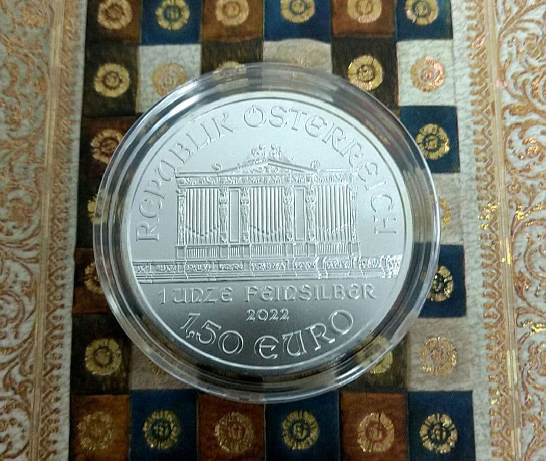 2022年 純銀 オーストリア ウィーン・フィルハーモニー 1オンス 銀貨