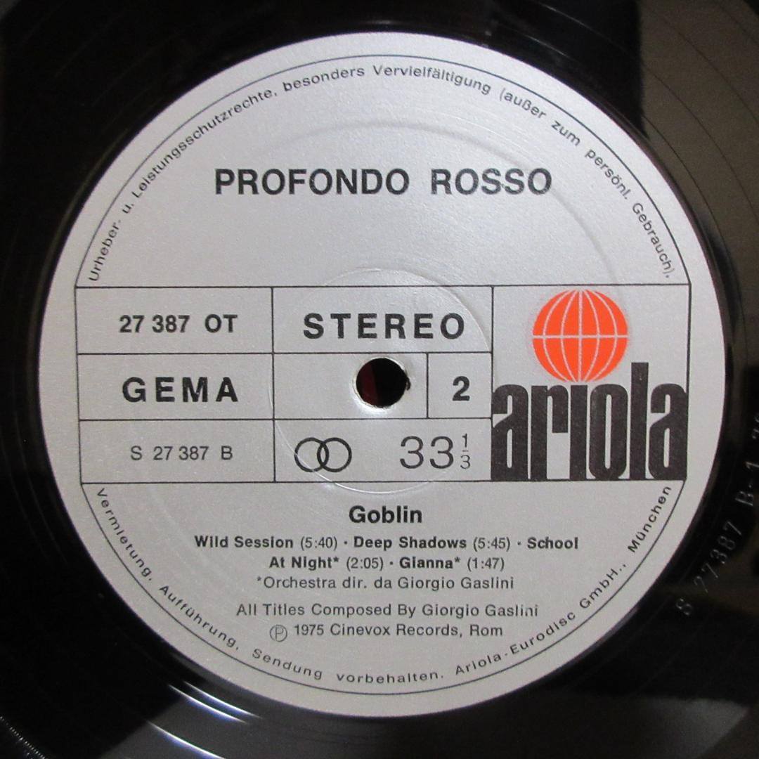 ★Goblin / Profondo Rosso★ゴブリン◇サスペリア２◇独盤
