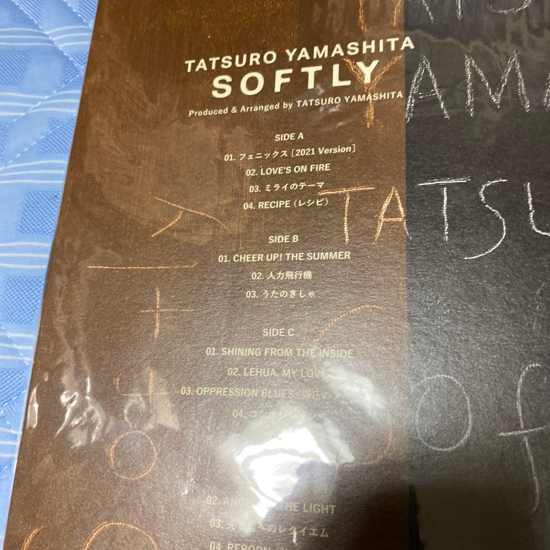 山下達郎　softly レコード　特典ポストカード付き　新品未開封