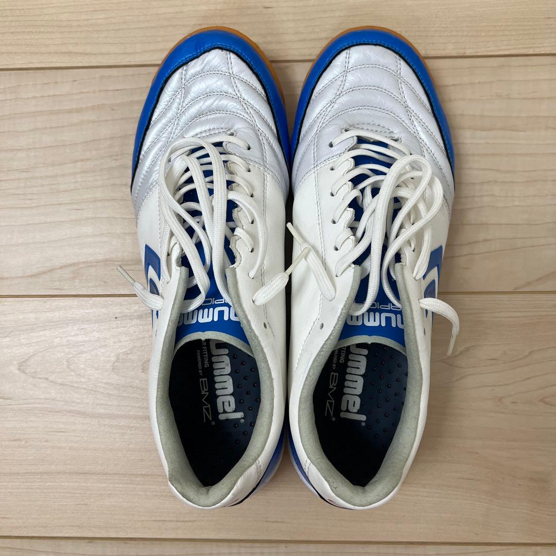 hummel ARICALE フットサルシューズ ホワイト/ブルー