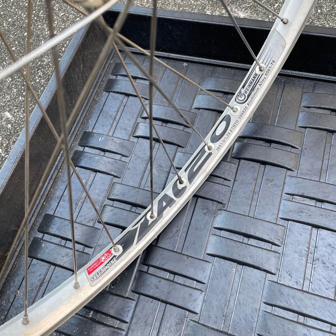 26インチ　MTB ホイール　前後セット　8S