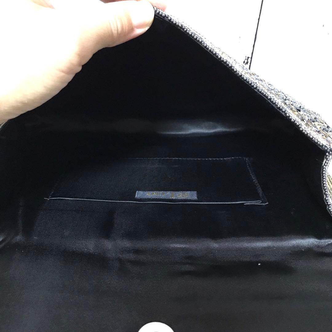 美品✨　皇室御用達　LUMYはしもと　ビーズバッグ　手刺し　2way