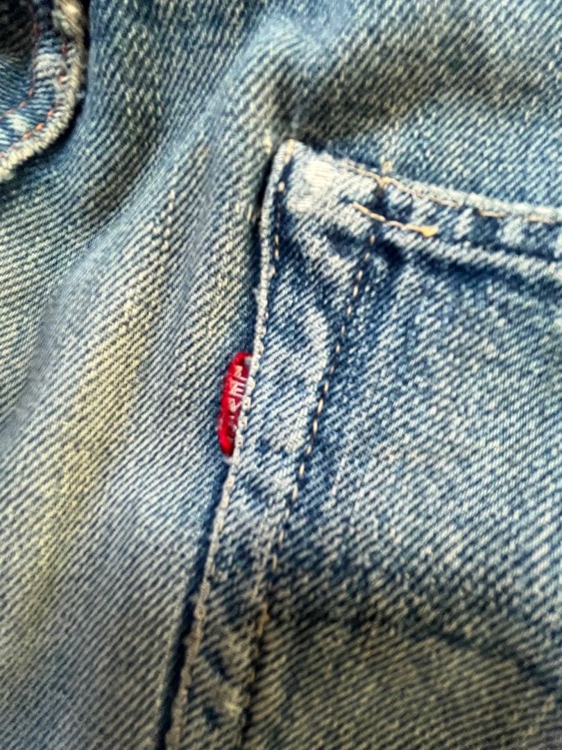 LEVI'S 希少 501ZXX 50's 隠しリベット Big E 紙パッチ付
