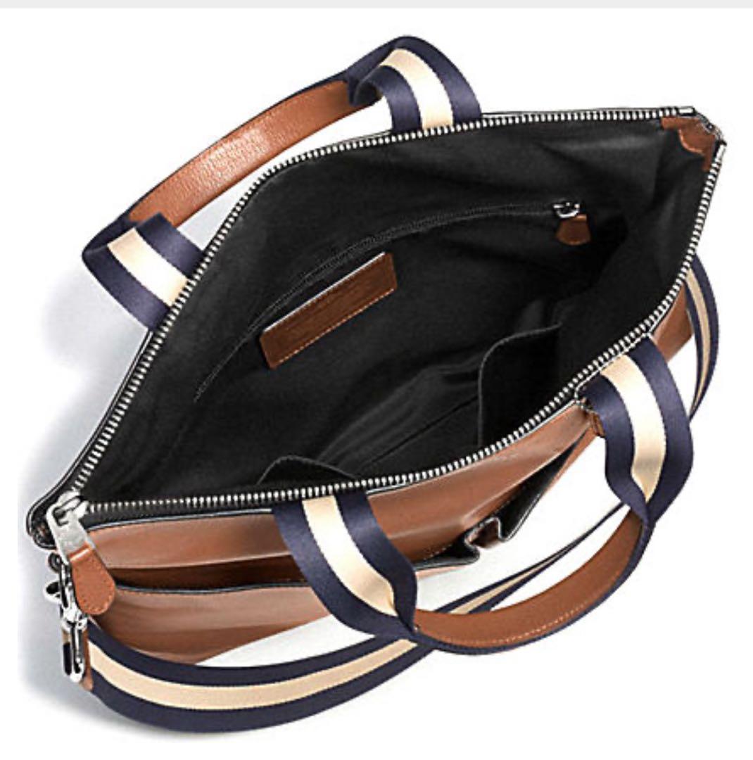 【Coach／コーチ】ブラウン　レザー　トート　ショルダー　2WAYバッグ
