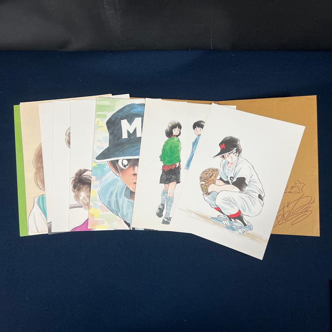 2180 あだち充 タッチ 自選複製原画集 11枚 マンガ 野球 高校野球