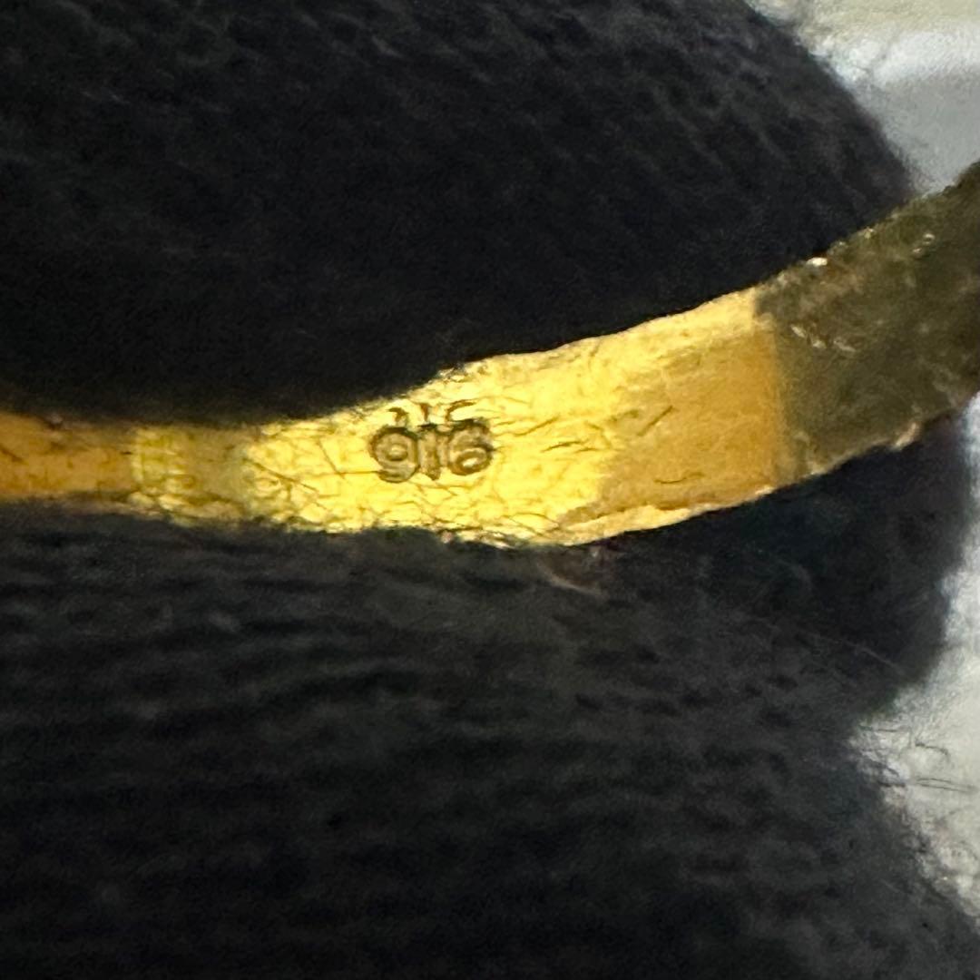 【AU 916】22金リング 約1.3g リングサイズ内径約1.9cm