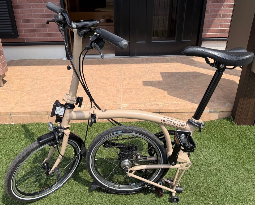 BROMPTON C LINE 折りたたみ自転車 ベージュ