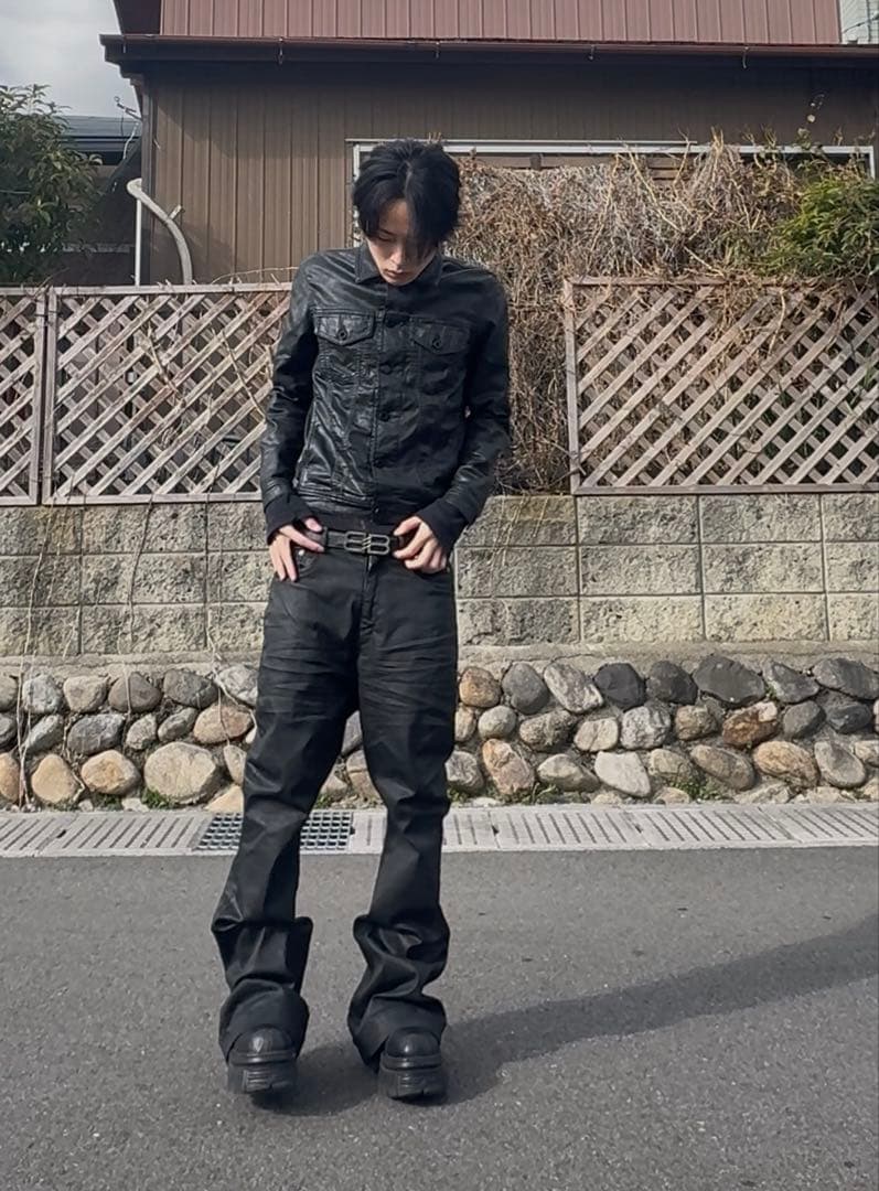 archive コーティングデニムジャケット darkwear opium