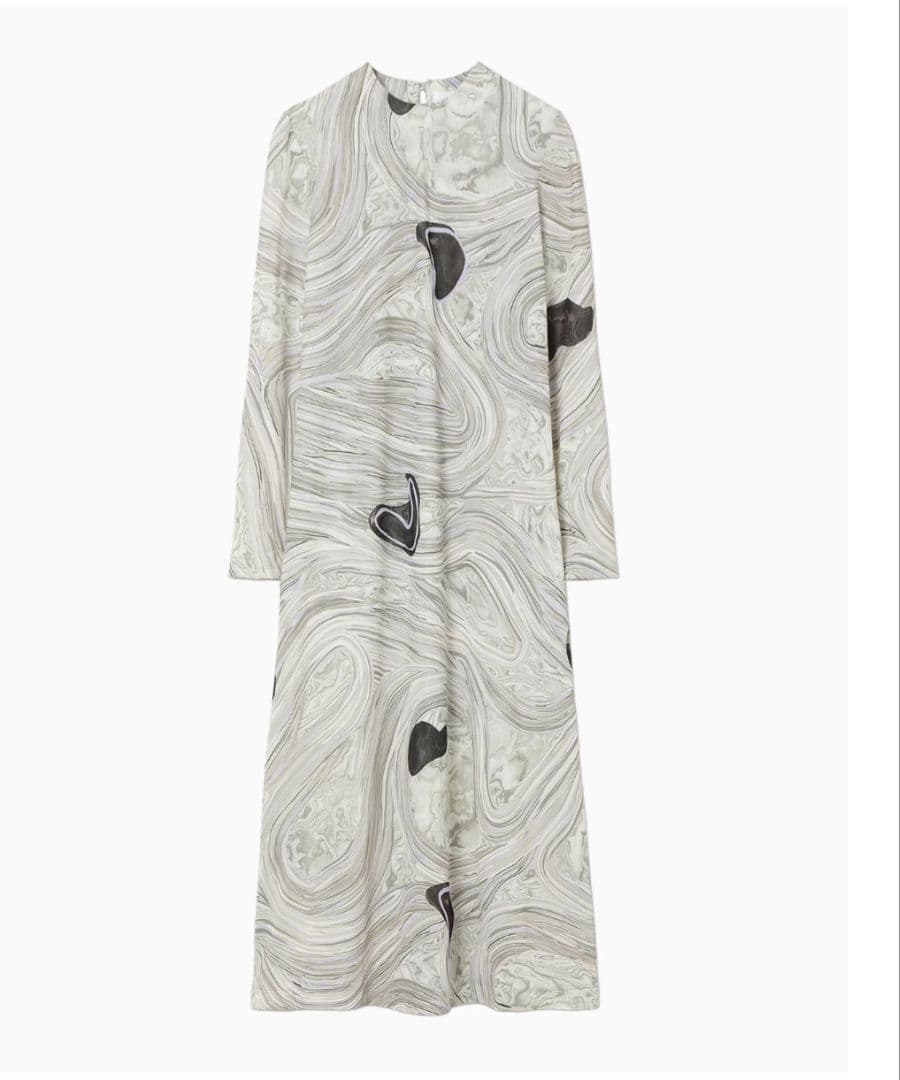 ワンピース Marble Print Jersey Dress - grey