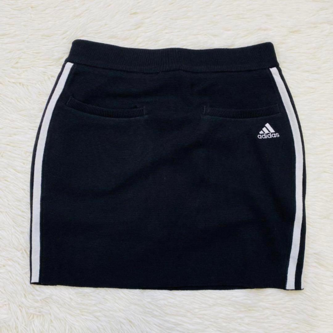 【新品】アディダス　ニット　上下 セットアップ黒　S