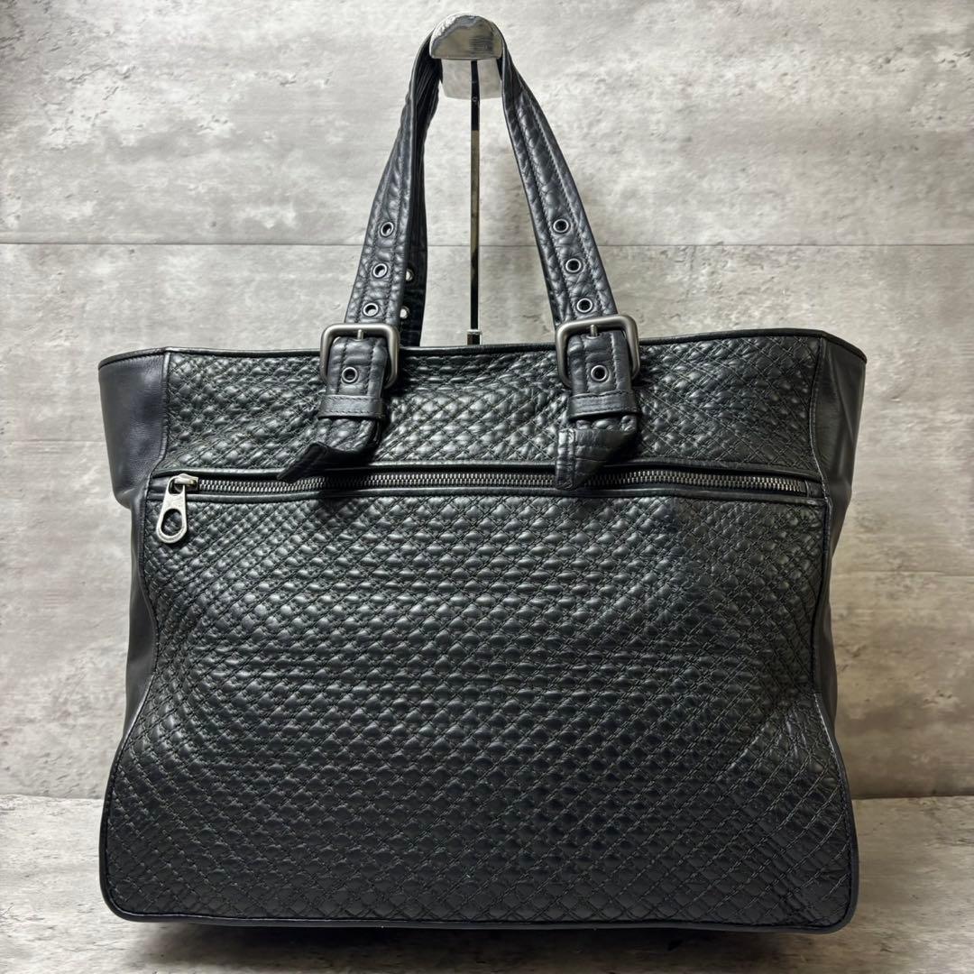 希少モデル BOTTEGA VENETA トートバッグ イントレチャート 黒