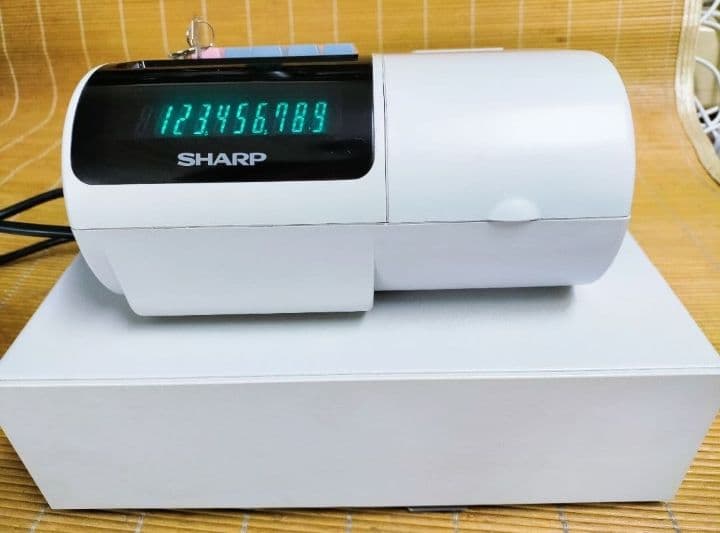 シャープレジスター　XE-A20　店名設定無料ロゴ可能機種　148147