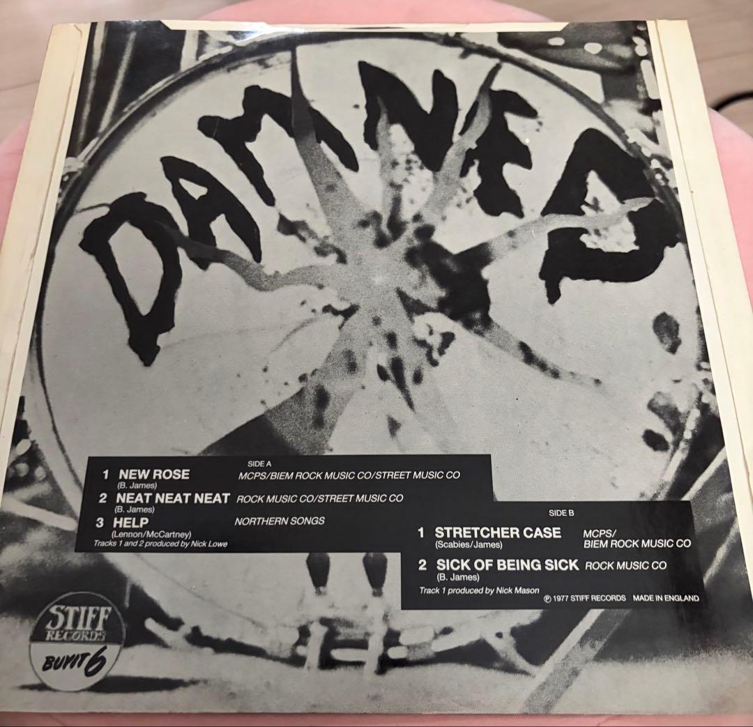 ダムド　The Damned New Rose/Help UK 7\" レコード