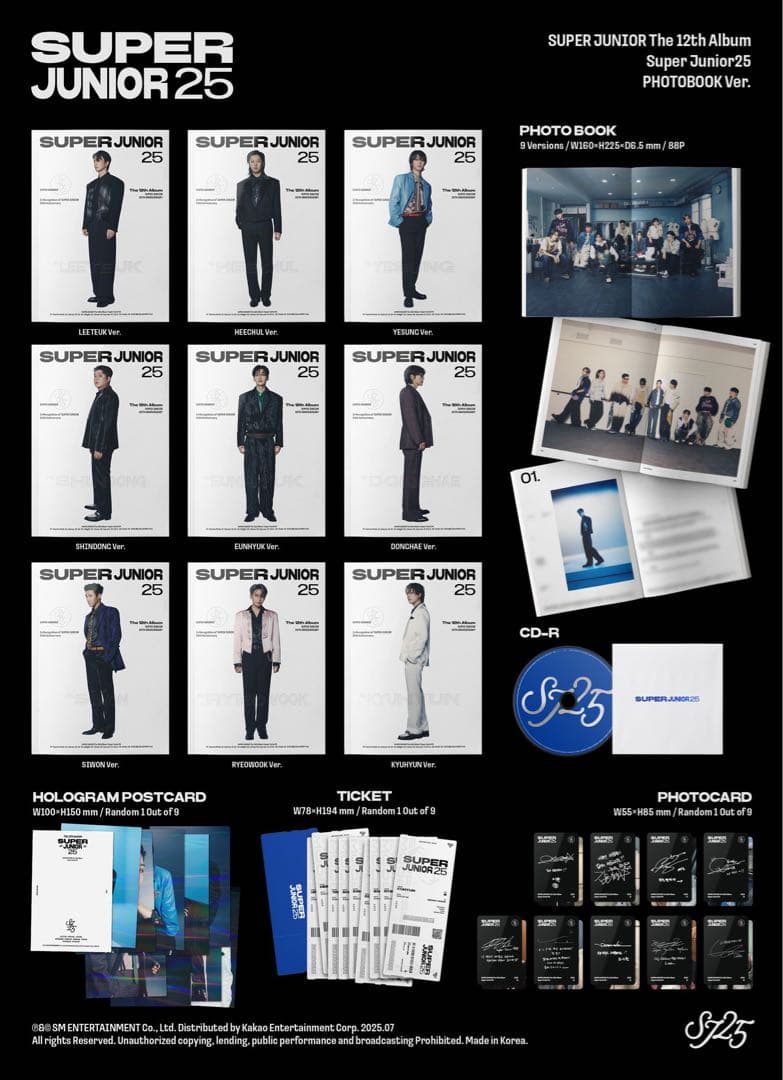 【新品・未開封】SJ 正規12集CD & Ktown4u特典トレカ(ヒチョル)