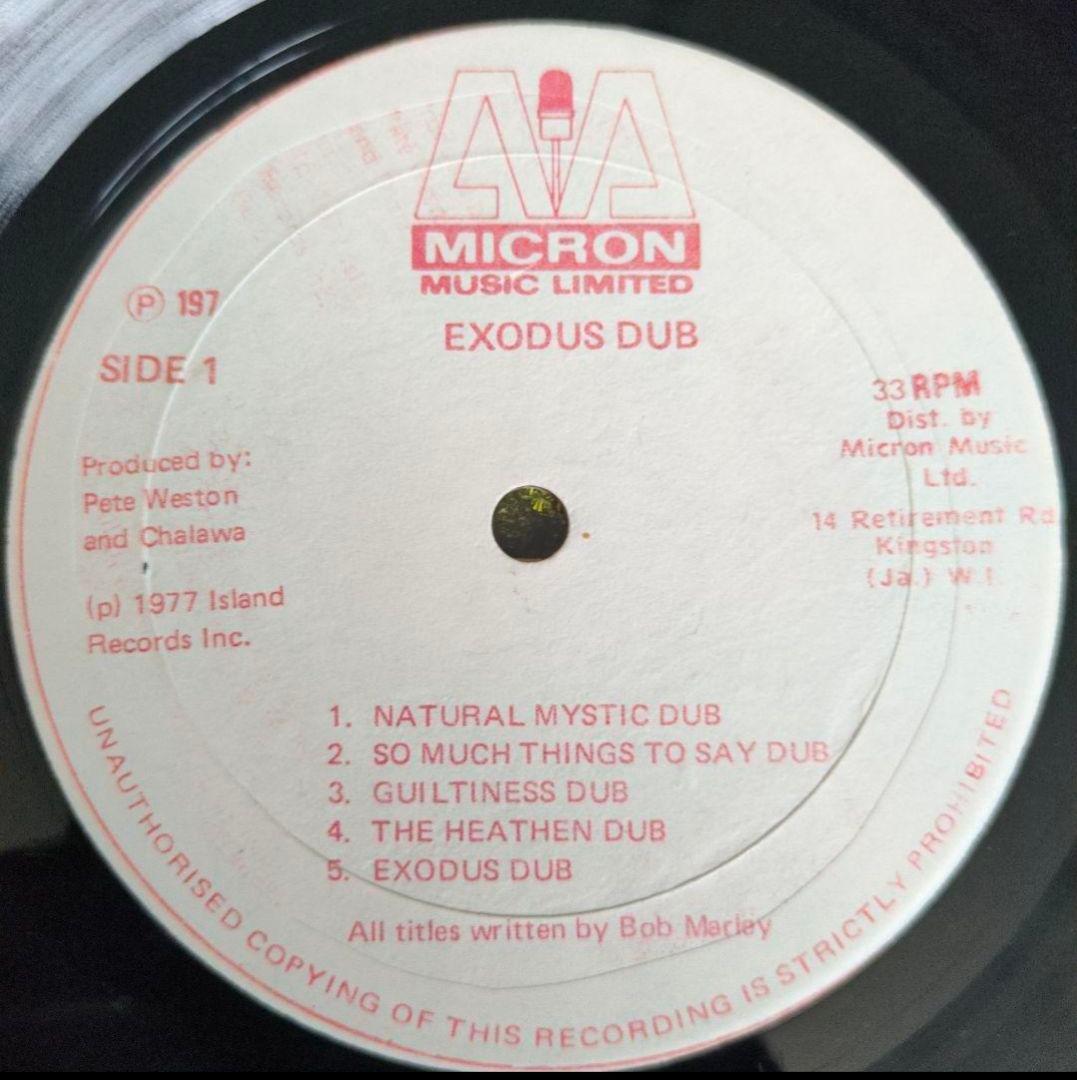 Chalawa Exodus Dub JA org LP エクソダス ダブ