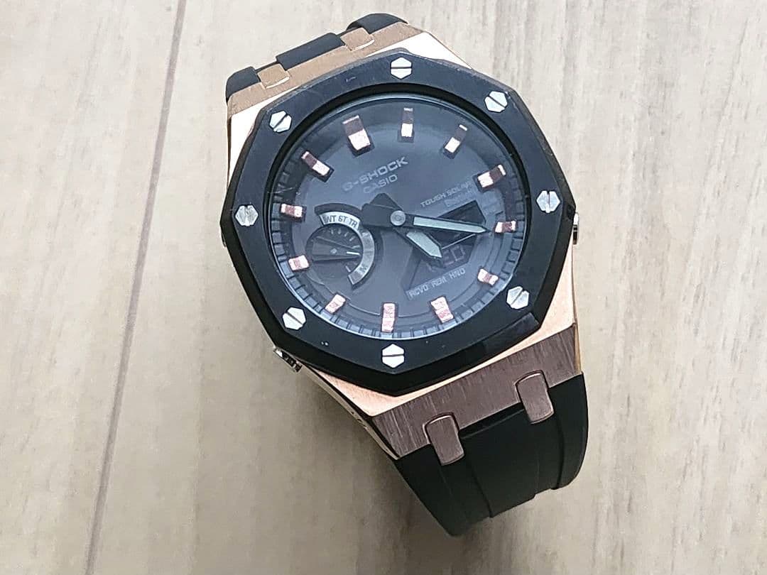 【美品　ケースのみ】G-SHOCK カシオーク ブラック/ローズゴールド