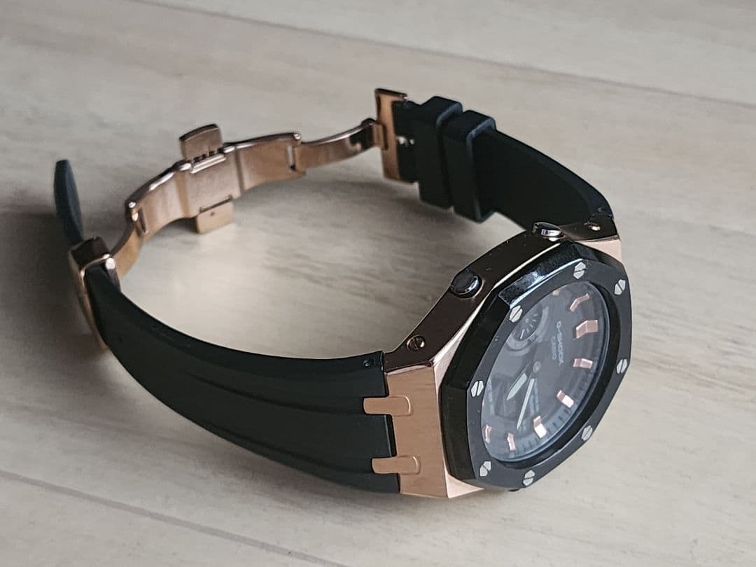 【美品　ケースのみ】G-SHOCK カシオーク ブラック/ローズゴールド