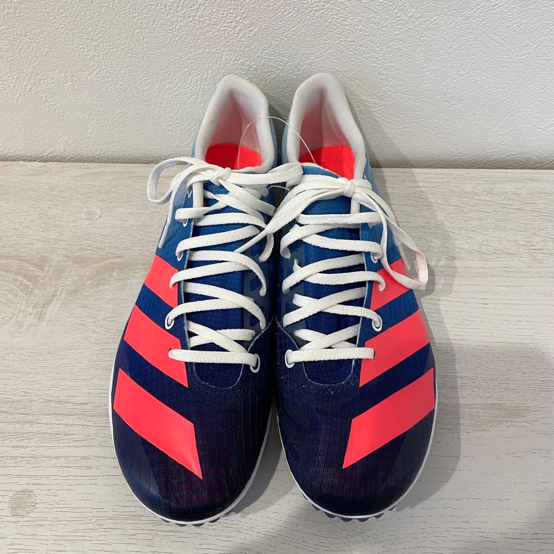 新品 adidas ディスタンススター 25.5cm 青 陸上スパイク 中長距離