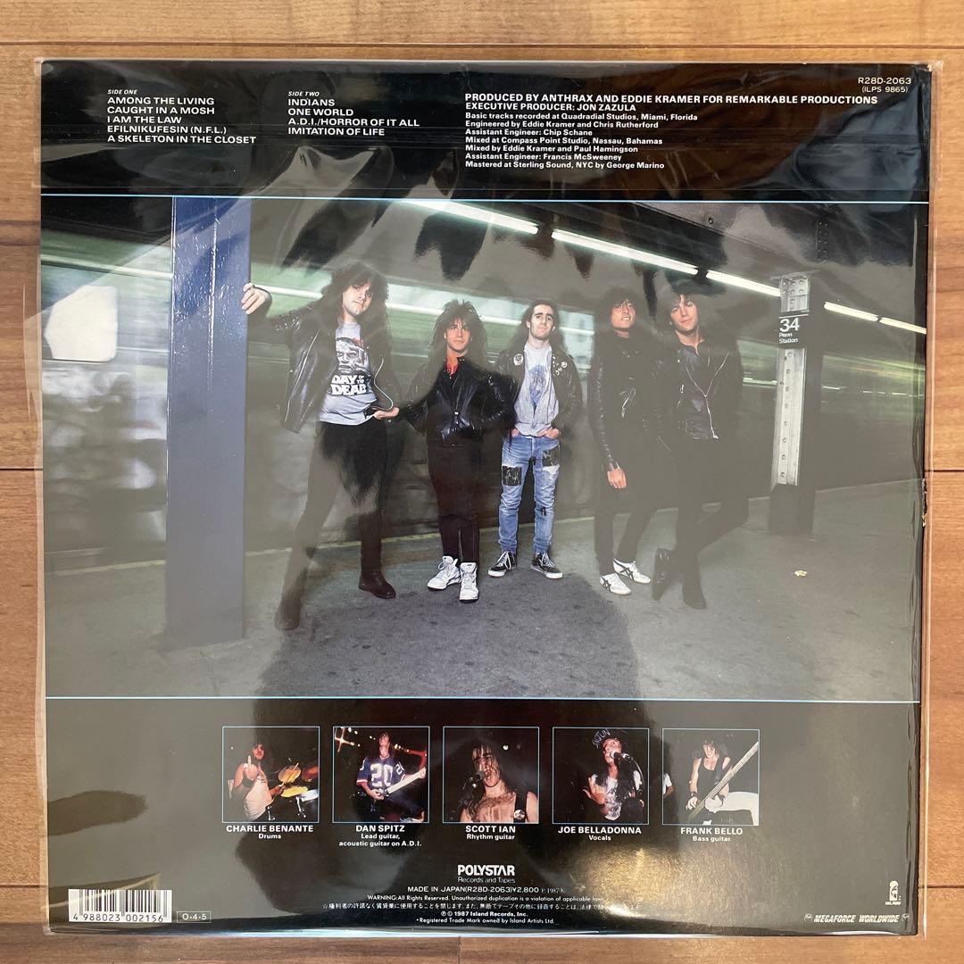 Anthrax Among The Living LP アンスラックス レコード