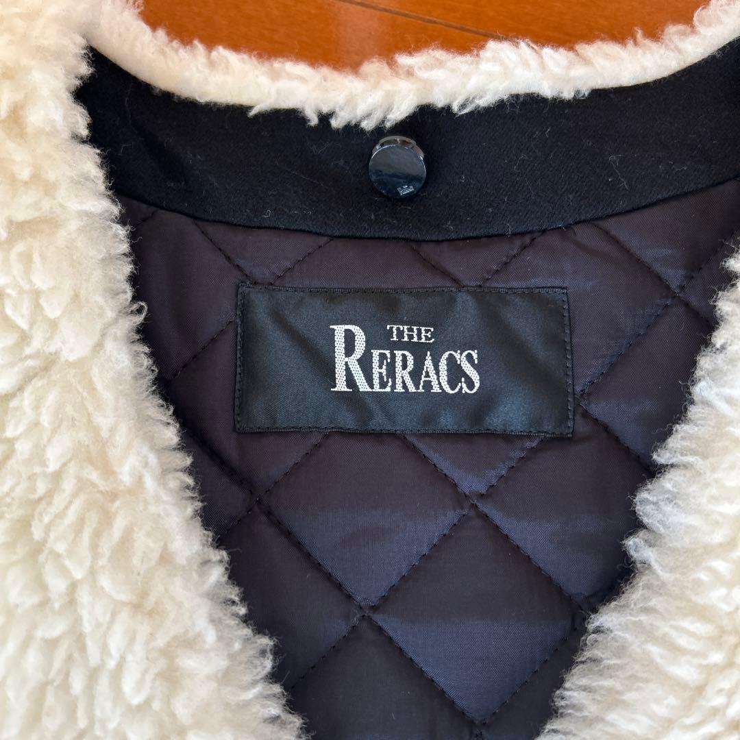 THE RERACS アイボリーボアベスト