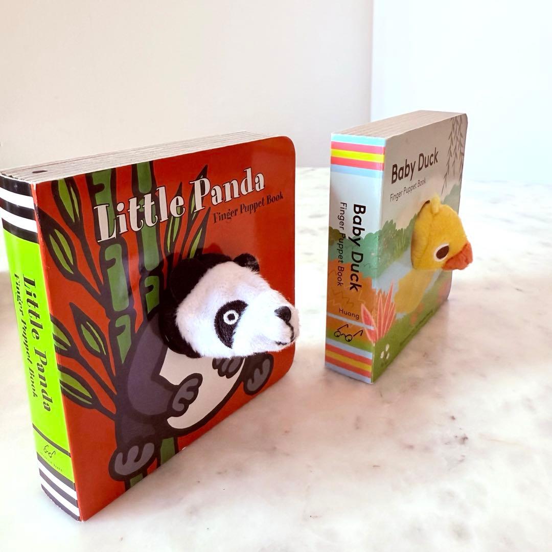 【英語 絵本】 指人形つき絵本　幼児向け　0〜3歳　英語教育　4冊セット