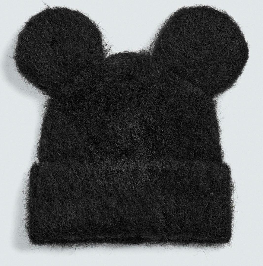 Zara Disney Harryコラボミッキーマウス耳付きニット帽
