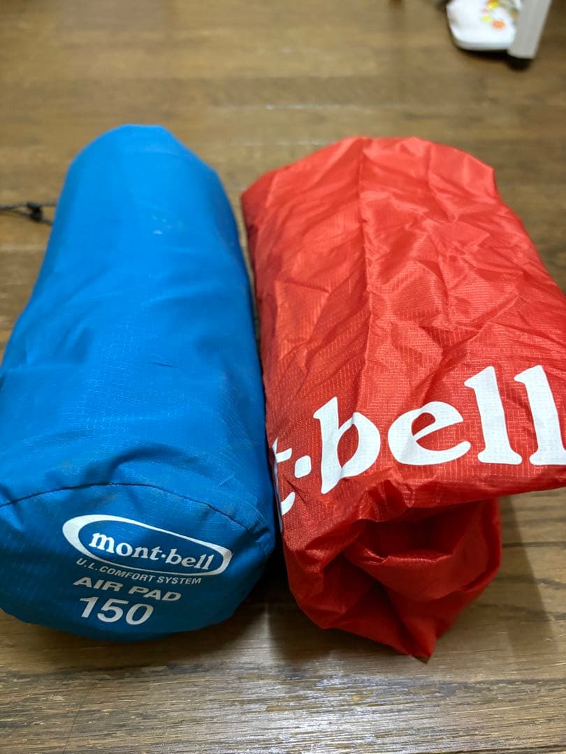 モンベルのエアマット150&ポンプバッグのセット￼