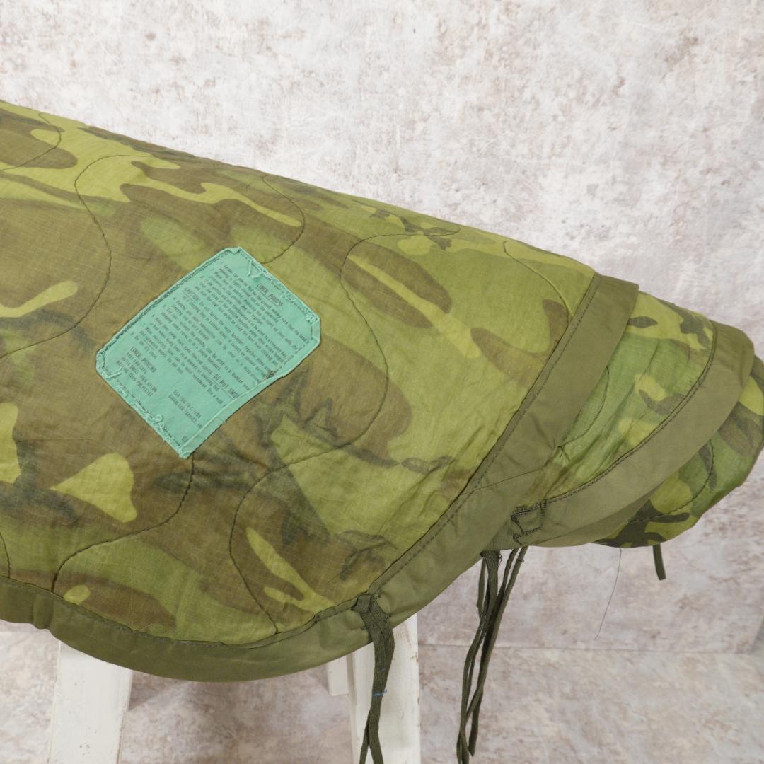 70s US Army ポンチョライナー カモフラ ヴィンテージ 実物 1