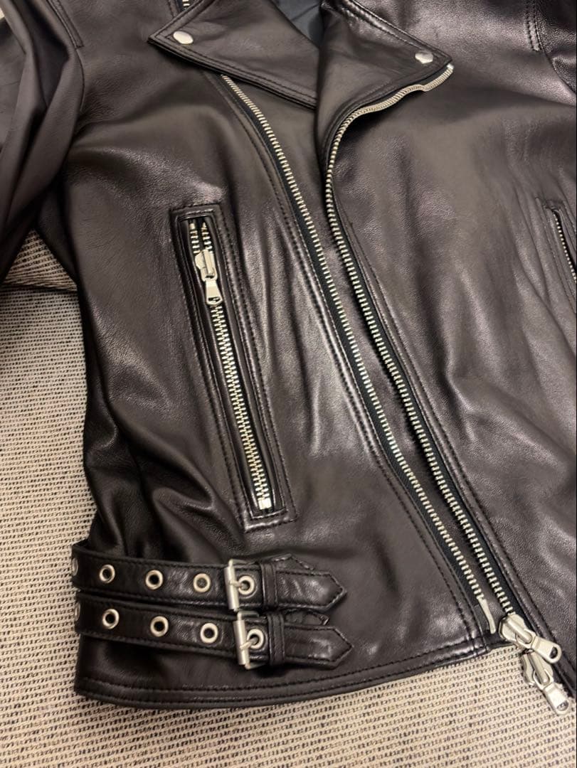 【美品】メゾンスペシャル シープレザー ダブルライダースジャケット（サイズ1）