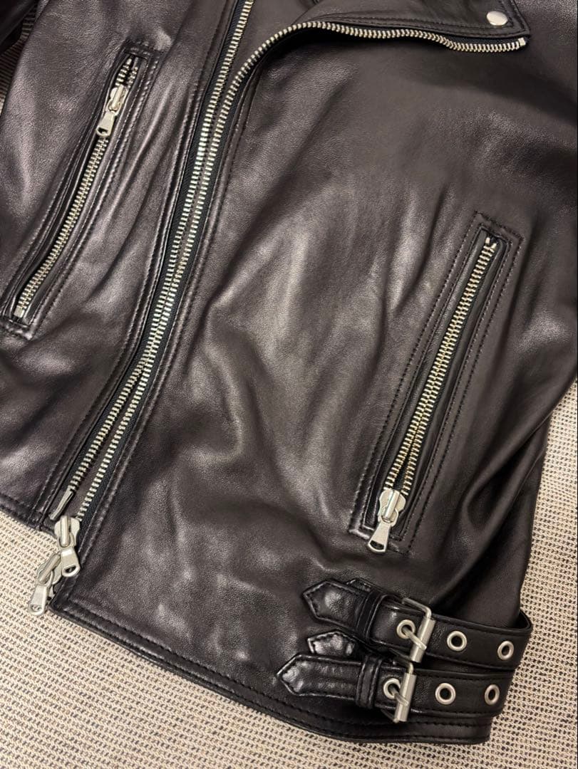 【美品】メゾンスペシャル シープレザー ダブルライダースジャケット（サイズ1）