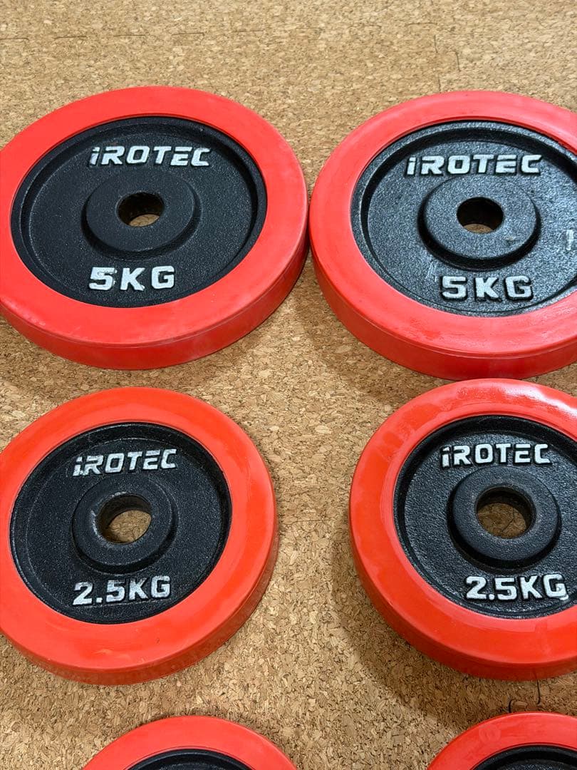 ラッコ様【1個目】20kg×2個セット40kg IROTECラバーダンベル可変式