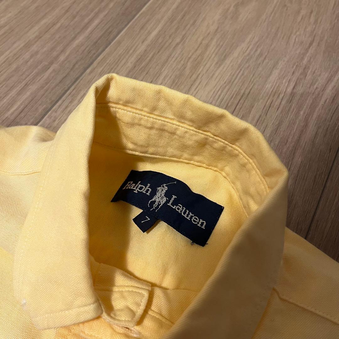 【美品】Ralph Lauren シャツワンピース イエロー