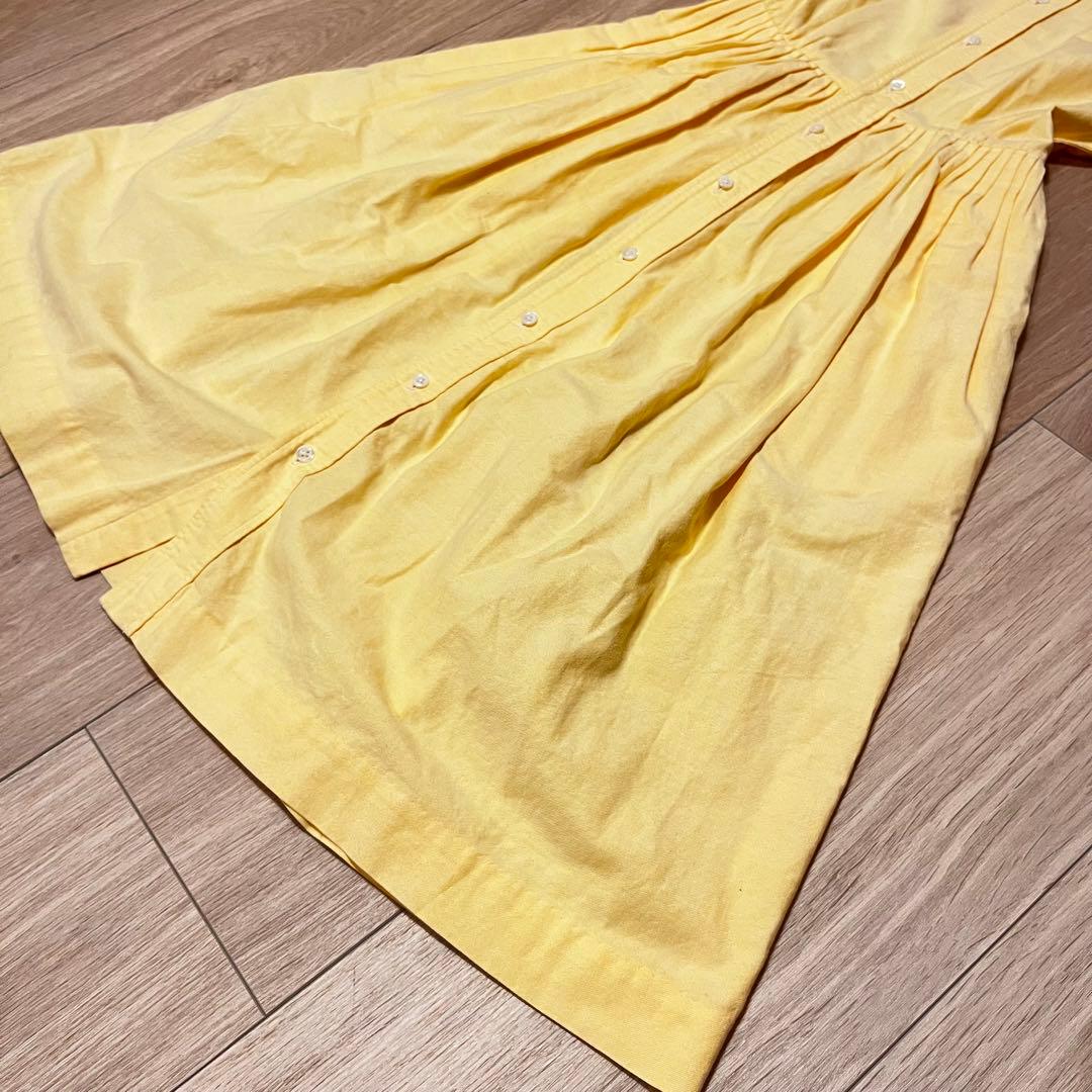 【美品】Ralph Lauren シャツワンピース イエロー
