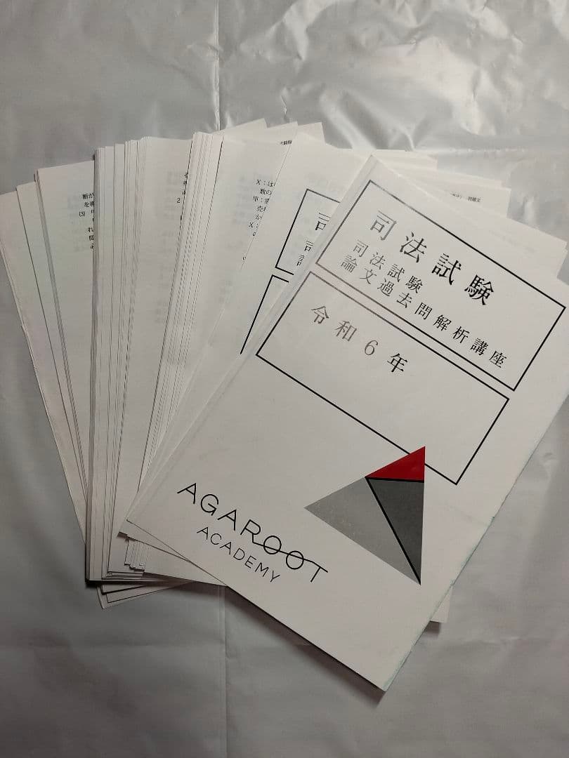 アガルート 令和6年 R6 司法試験 論文過去問解析講