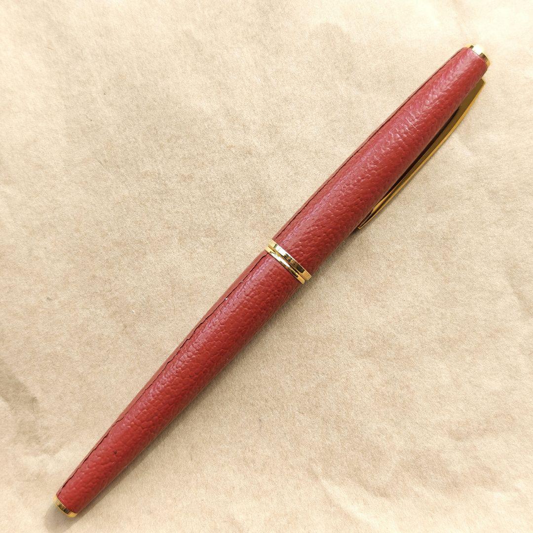 Pilot 14k 革巻き 万年筆 パイロット 未使用