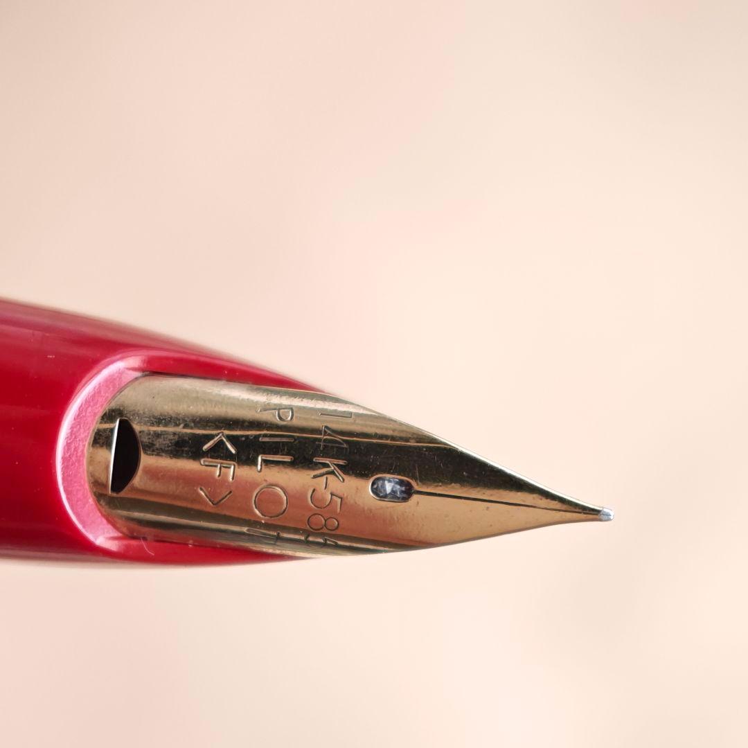 Pilot 14k 革巻き 万年筆 パイロット 未使用