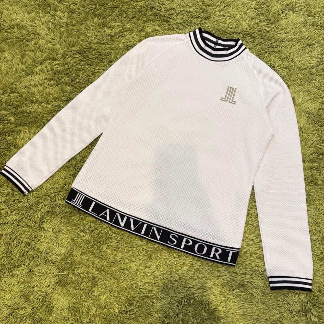 LANVIN SPORT ランバンスポール 長袖モックネック ホワイト 38 M