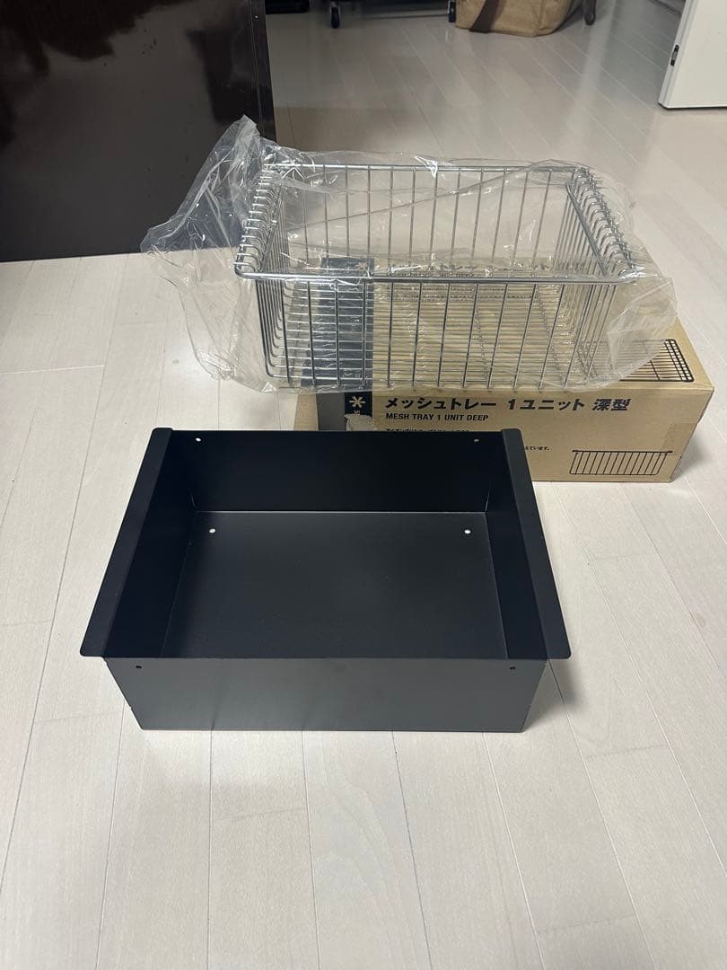 スノーピーク メッシュトレー 1unit 深型 ブラックボックスセット