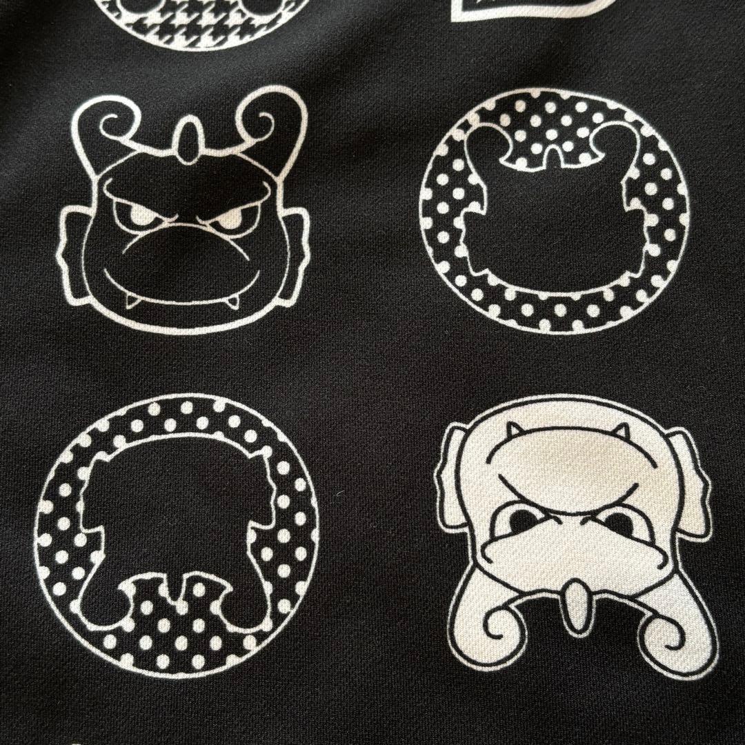 ダンスウィズドラゴン✨　ゴルフ　ハーフジップ　プリントハイネック　長袖　サイズ2